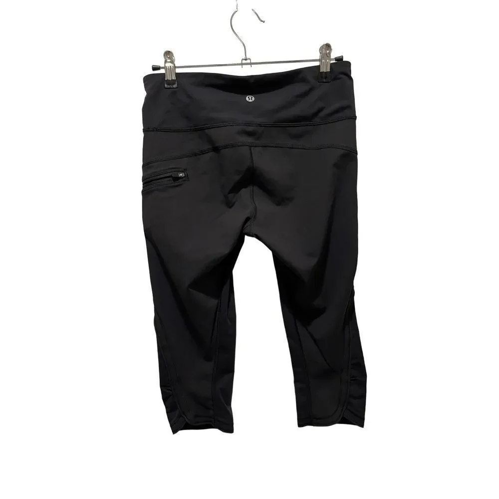 Lululemon black cropped leggings, women’s size 6, NWOT - Picture 2 of 4